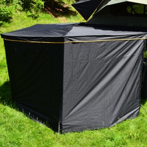 Anexă marchiză, compatibil cu marchiza 270° CampTalk, închis complet, cu podea, impermeabil, cu prindere rapidă prin banda scai, 200 x 195 x 210 cm