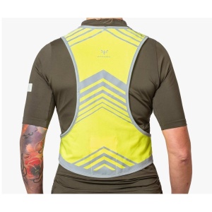 Apidura - vesta reflectorizanta ciclism Packable Visibility Vest, dimensiune S-M - verde fluo gri - Img 7