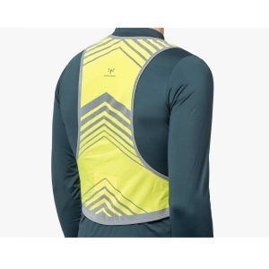 Apidura - vesta reflectorizanta ciclism Packable Visibility Vest, dimensiune L-XL - verde fluo gri - Img 6