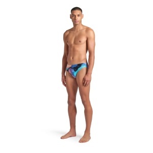 Arena - costum inot barbati - slip - Swim Br Allover - Calypso I Coral Multi - Img 5