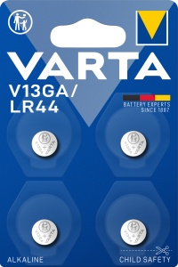 Baterie buton Varta Alkaline Special V13GA (LR44), set 4 bucati