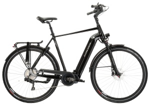 Bicicleta Electrica Trekking Kross Trans Hybrid Prestige 28 inch neagra Shimano Deore xt
