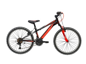 Bicicleta MTB Adriatica Rock 24 18V Negru/Portocaliu