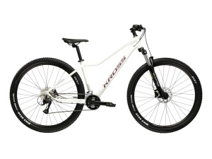 Bicicleta MTB Hardtail Kross LEA 4.0 27.5 inch alba Shimano Acera