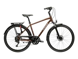 Bicicleta Trekking Kross Trans 5.0 28 inch maro Shimano Deore