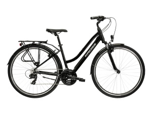 Bicicleta Urban Kross Trans 1.0 W 28 inch neagra Shimano Tourney