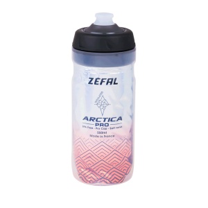 Bidon ZEFAL Arctica Pro 55 Pro-Cap 550ml - Silver/Red - Img 2