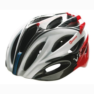 BikeFun - Casca ciclism Vision - rosu negru alb