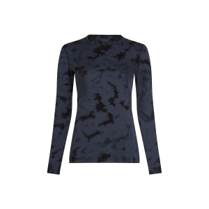 Bluza Dama Icebreaker 200 Oasis Merino Thermal Crewe Cloud Dye Graphite/Black