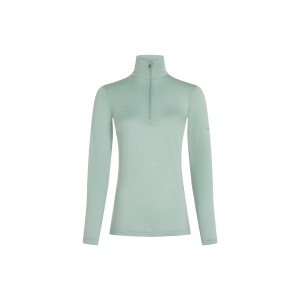 BLUZA FEMEI W MERINO 200 OASIS LS HALF ZIP MOSS