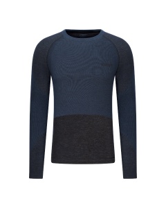 Bluză tehnică CEP Ski Merino Base Layer mânecă lungă | lână merino - black