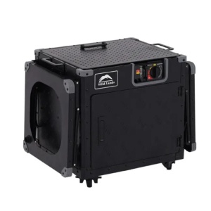 Bucătărie camping pliabilă cu aragaz și chiuvetă integrată, 46 L, aluminiu Wild Land - Img 2