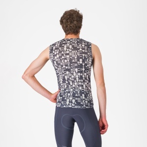 Castelli - bluza de corp fara maneci - Espresso R--A/D Baselayer - albastru Twilight - Img 2