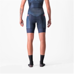 Castelli - costum trisuit triatlon pentru femei, maneca scurta Free Sanremo SS Suit - indigo belgian turcoaz - Img 6