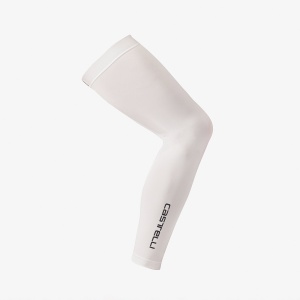 Castelli - incalzitoare picioare pentru vara cu protectie solara - Upf 50 + Light Leg 2 Sleeves - alb