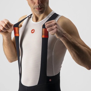 Castelli - pantaloni ciclism scurti cu bretele Premio Black Bibshort - negru - Img 5