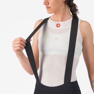 Castelli - pantaloni ciclism scurti cu bretele - Premio Evo W Dt Bibshort - 16-35 gr C - negru - Img 4