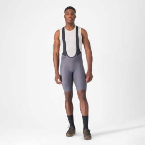 Castelli - pantaloni ciclism scurti cu bretele - Unlimited Cargo Bibshort - 15-35 gr C - gri inchis Smokey - Img 5