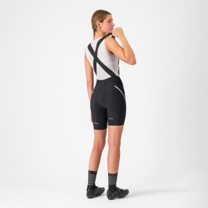 Castelli - pantaloni ciclism scurti cu bretele - Velocissima 3 Bibshort - 15-38 gr C - negru | argintiu - Img 8