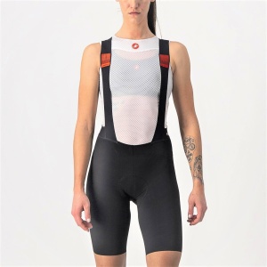 Castelli - pantaloni scurti pentru ciclism cu bretele pentru femei Premio Bibshort - negru