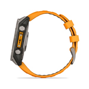 Ceas Garmin Fenix 8 Sapphire Titanium Amoled 47MM Graphite/Spark Orange - Img 2