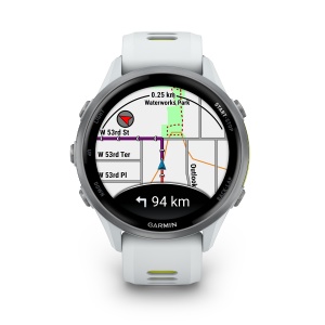 Ceas Garmin Forerunner 970 Amoled 47MM Whitestone/AMP Yellow - Img 5
