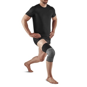 CEP - Genunchiera orto pentru compresie si protectie genunchi Max Support Compression Knee Sleeve - negru gri - Img 3
