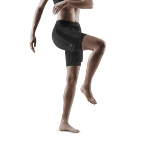 CEP - pantaloni scurti 2 in 1 - Training 2in1 Shorts W - Negru