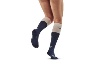 CEP - sosete compresie inalte - Bloom Socks Running tall W - Albastru - Img 2