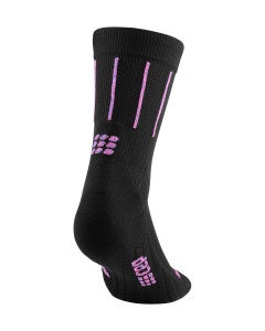 CEP - sosete compresie medii - pinstripe socks running mid cut - black - Img 2