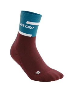 CEP - sosete compresie medii - the run socks mid cut v4 W - petrol | dark red - Img 2
