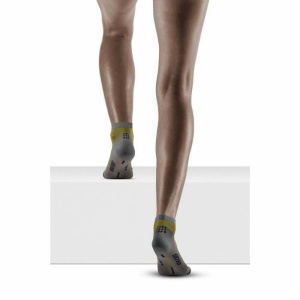 CEP - sosete compresie scurte peste glezna - Hiking Light merino low-cut Socks - Olive I Grey - Img 2