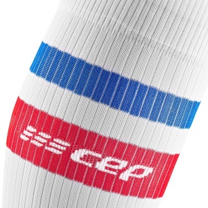 CEP - Sosete de compresie pentru femei 80's women socks - alb rosu albastru - Img 4