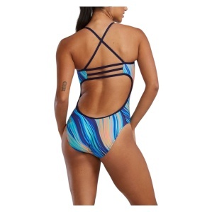 Costum înot întreg femei TYR Riptidal Trinityfit - albastru | rezistent clor - Img 2