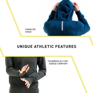 Finis - hanorac bumbac cu fermoar pentru barbati Tech Jacket Mens - negru - Img 7