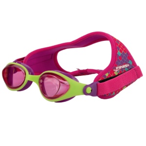 Finis - ochelari inot pentru copii DragonFlys treasure mirror - albastru deschis portocaliu cu lentile oglinda - Img 13
