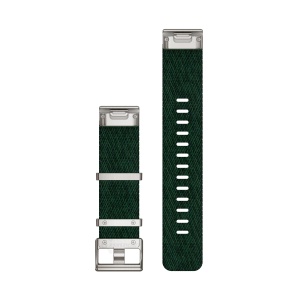 Garmin curea nailon QuickFit 22 cu model jacquard - verde Pine - Img 2