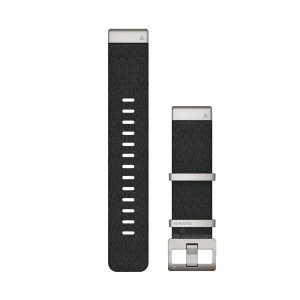 Garmin - curea nailon - QuickFit 22 - MARQ Jacquard-Wave - black nylon