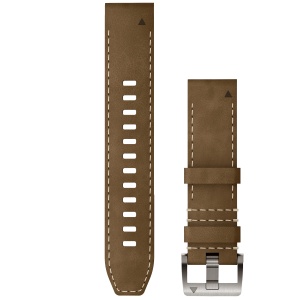 Garmin - curea piele - QuickFit 22 - MARQ 2 leather - black I green - Img 5