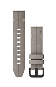 Garmin curea piele suede - QuickFit 20 - gri