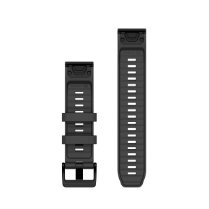 Garmin curea silicon QuickFit 22 - gri Graphite Silicone - Img 2