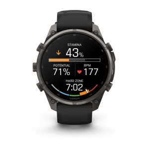 Garmin Fenix 9 Pro AMOLED inReach - 47 mm Titan DLC Carbon Gray - Smartwatch Multisport Premium cu AMOLED - Img 4