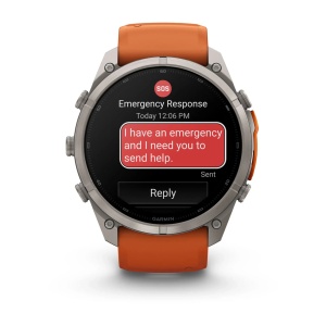 Garmin Fenix 9 Pro AMOLED inReach - 51 mm Titan Autumn Orange - Smartwatch Multisport Premium cu AMOLED - Img 7