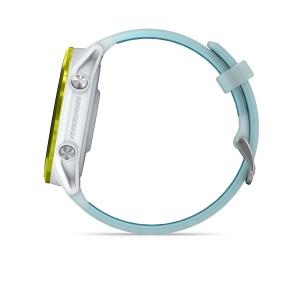 Garmin Forerunner 570 - 47mm - ceas multisport cu GPS si AMOLED - alb Amp Yellow Aluminium with Translucent Whitestone | Turquoise Band - Img 6