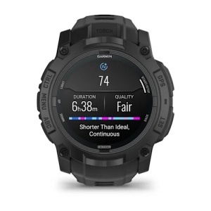 Garmin - Instinct 3 - 45 mm AMOLED - Black with Bolt Blue | Black Band - Img 114