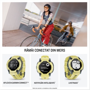 Garmin - Instinct 3 - 45 mm AMOLED - Black with Bolt Blue | Black Band - Img 164