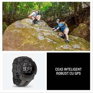 Garmin - Instinct 3 - 45 mm AMOLED - Black with Bolt Blue | Black Band - Img 184