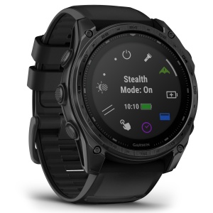 Garmin - Tactix 8 Solar Elite 51 mm ceas multisport cu GPS - ramă neagră Titanium DLC și curea din silicon neagră + nailon - Img 6
