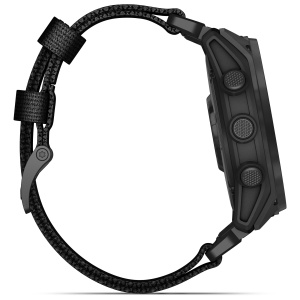 Garmin - Tactix 8 Solar Elite 51 mm ceas multisport cu GPS - ramă neagră Titanium DLC și curea din silicon neagră + nailon - Img 9