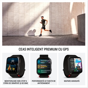 Garmin - Venu X1 - smartwatch cu GPS și AMOLED - Negru cu spate din titan argintiu și curea din nailon ComfortFit neagră - Img 10